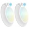 Luxrite 6 Inch Motion Sensor LED Flush Mount Light 3CCT 3000K-5000K 1000LM Adjustable Range and Timer, 2PK LR23880-2PK - alternate 1
